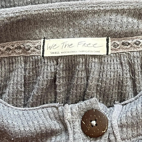 Free People | We The Free | Waffle Knit Thermal Henley - Picture 5 of 5